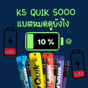 ks quik 5000 แบตหมดดูยังไง